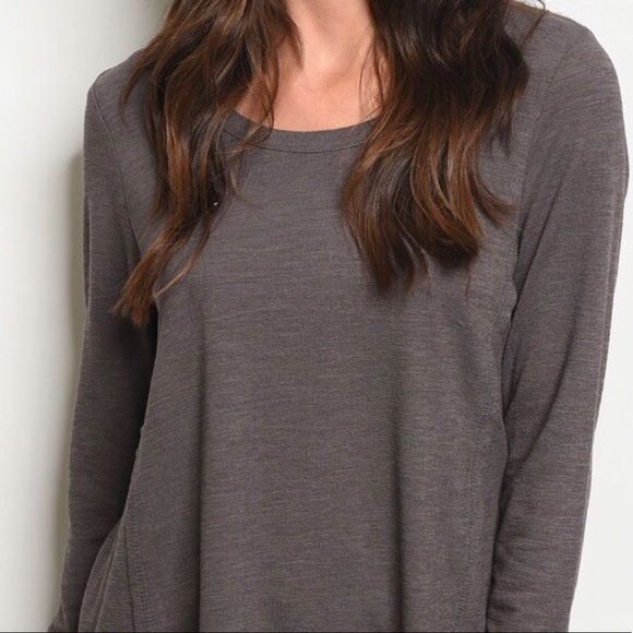 ❄️GRAY LONG SLEEVES TOP - Picture 7 of 11